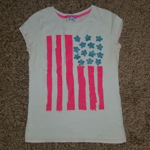 Girls 4th of July short sleeve